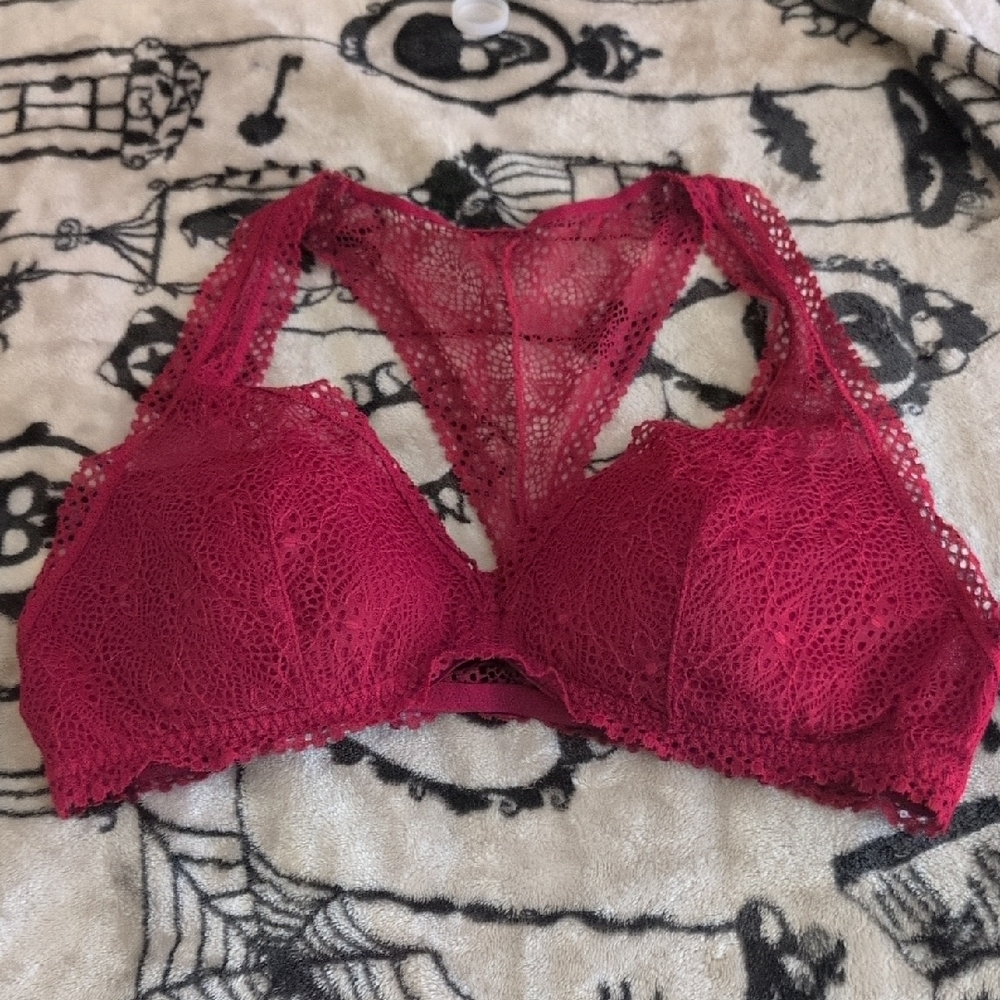 Victoria's Secret Burgundy Lace Bralette